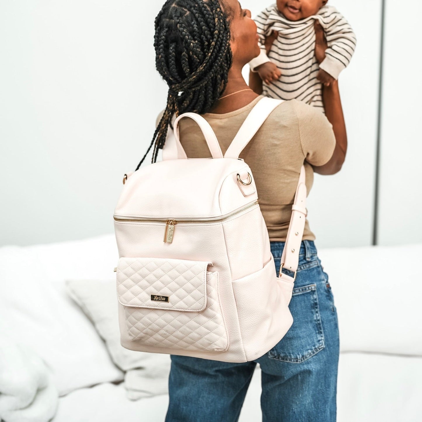 Signature Diaper Bag Pastel Pink