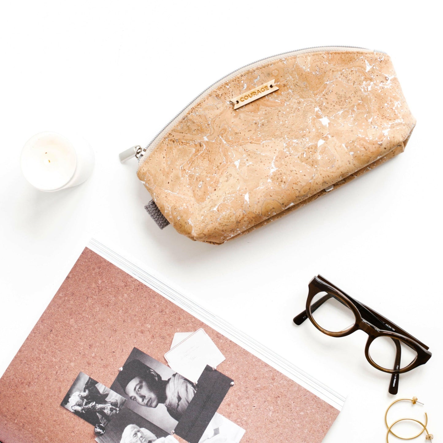 RULE BREAKER zippered pouch | SILVER