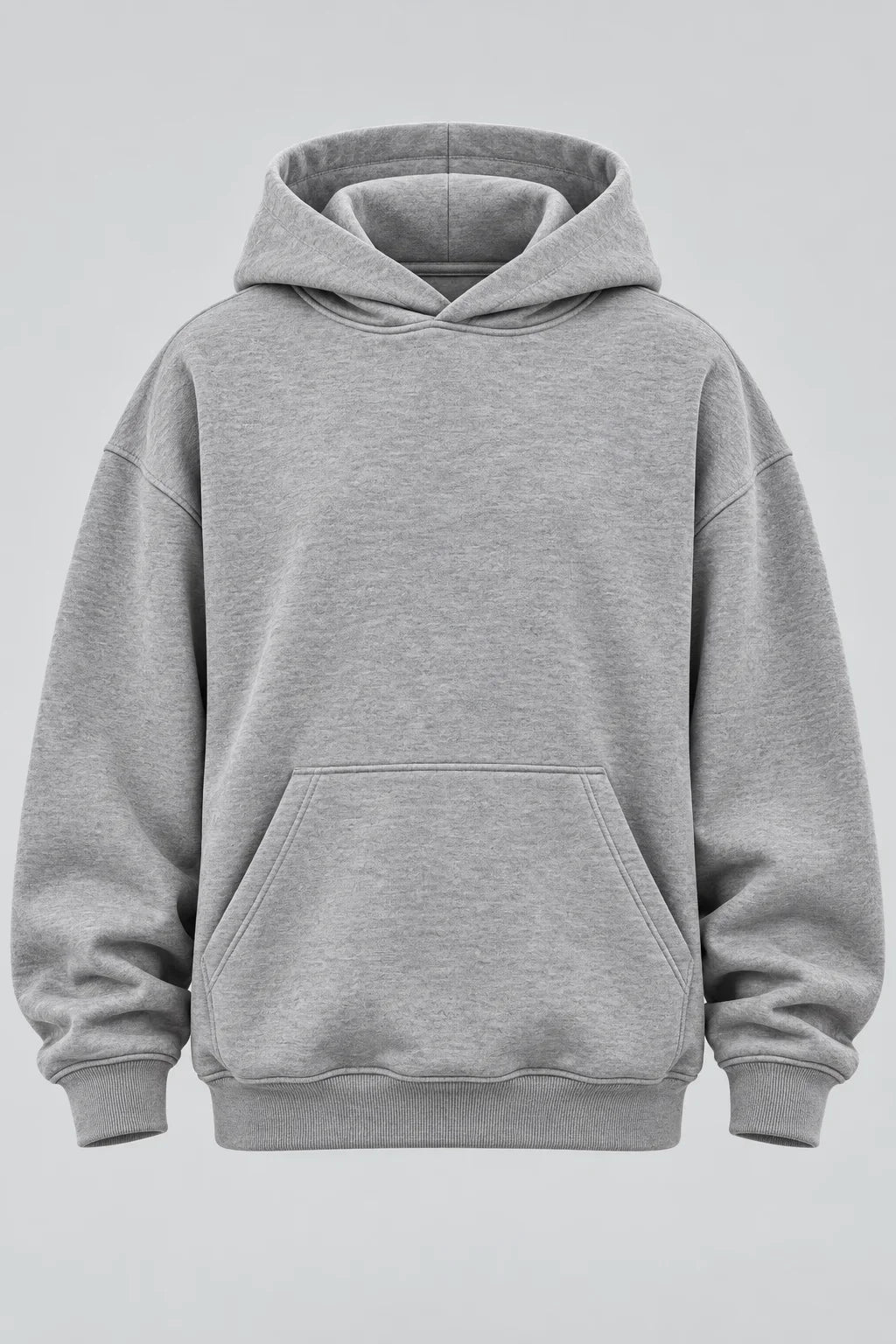 Drop Shoulder Hoodie Heather Grey