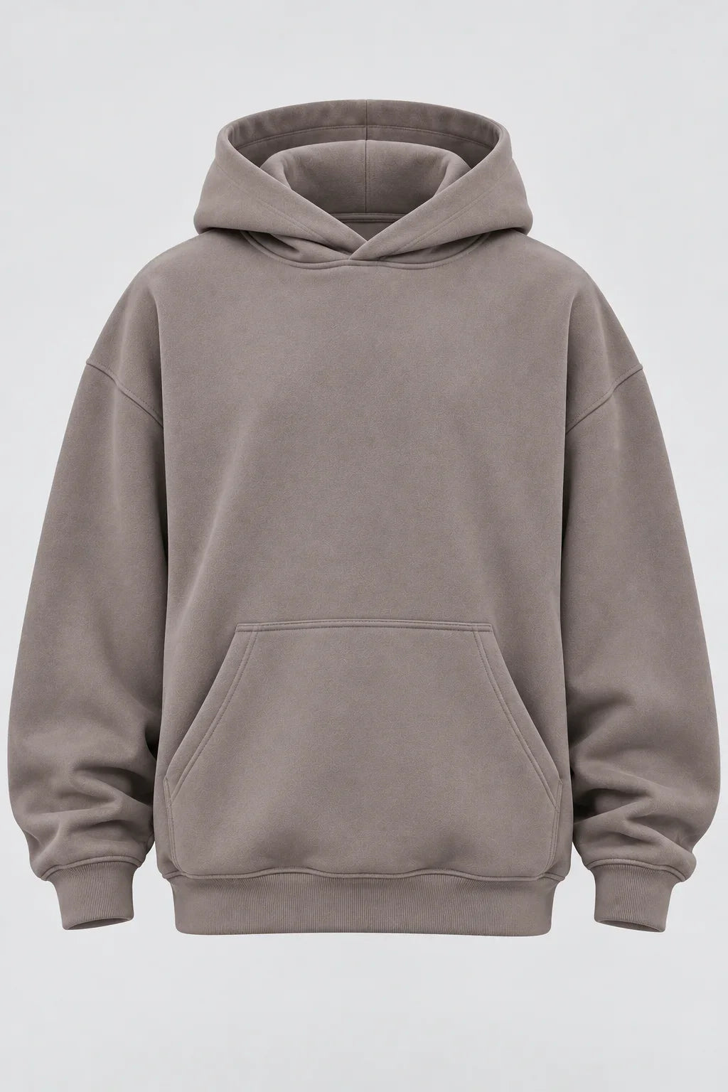 Drop Shoulder Hoodie Warm Grey