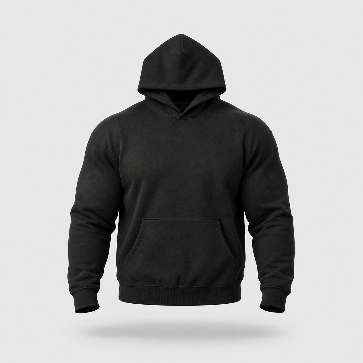 Drop Shoulder Hoodie Black
