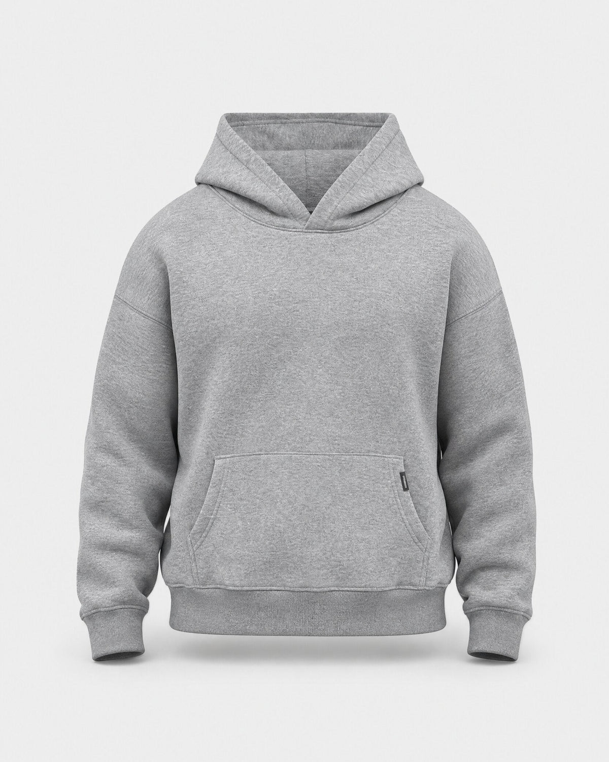 Drop Shoulder Hoodie Heather Grey