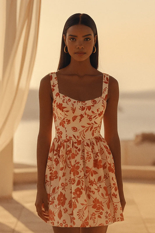 Red Vineyard Mini Dress