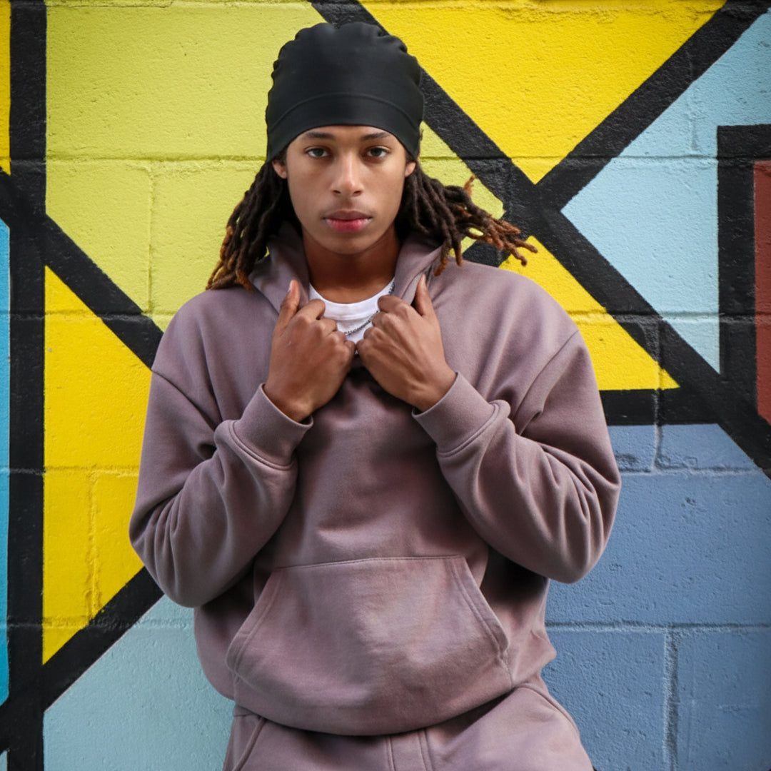 Warm Grey Oversized Hoodie