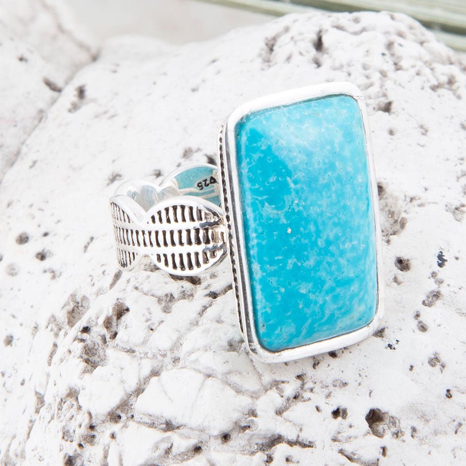 Zion Blue Turquoise and Sterling Silver Ring