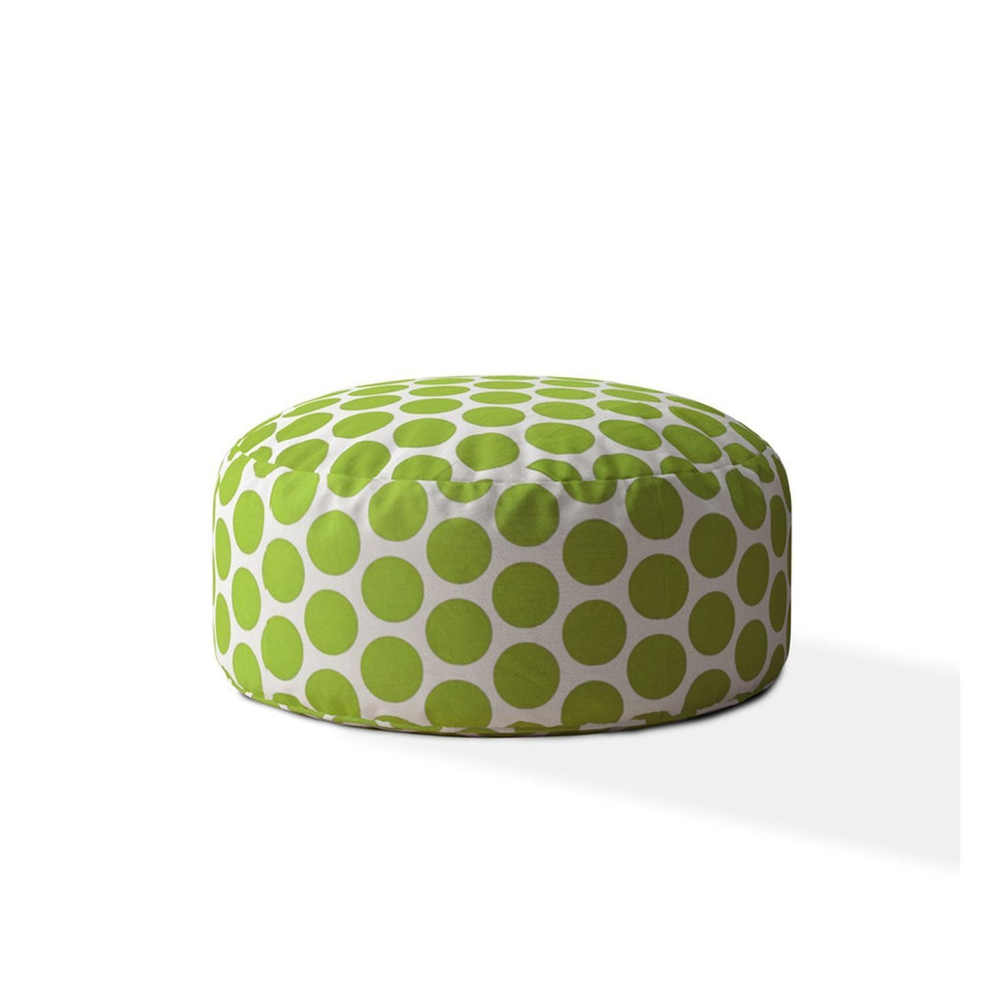 Indoor BIG DOT Kiwi Round Zipper Pouf - Cover Only - 24in dia x 20in tall